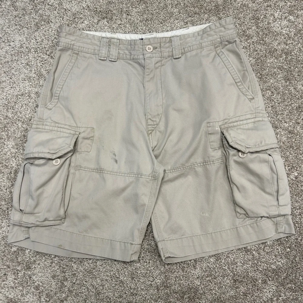 Polo‎ Ralph Lauren Classic Chino Cargo Shorts Men Size 34 Cotton Preppy